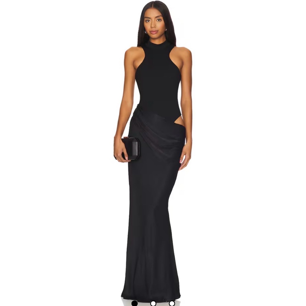 Commense Black Maxi Dress